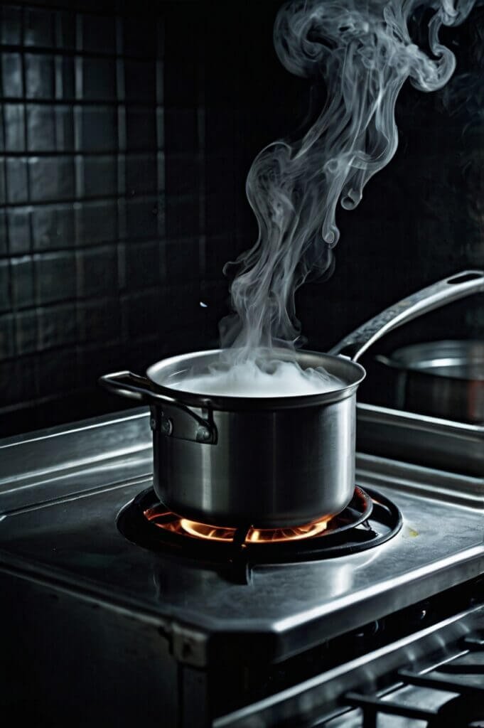 Steam The Milk In Stove