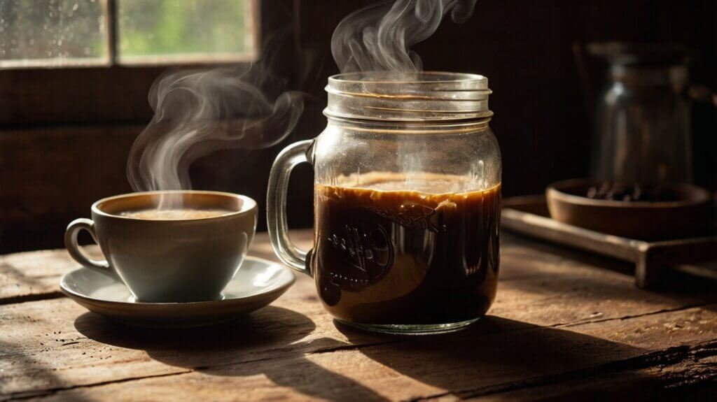 Does a Mason Jar or Coffee Mug Keep Coffee Hot