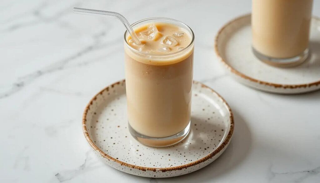 Creamy Iced Vanilla Latte