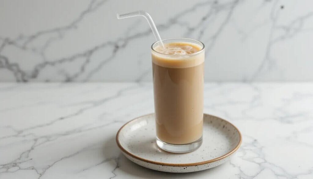 Step by Step Process of Iced Vanilla Latte