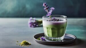 Lavender Matcha Latte